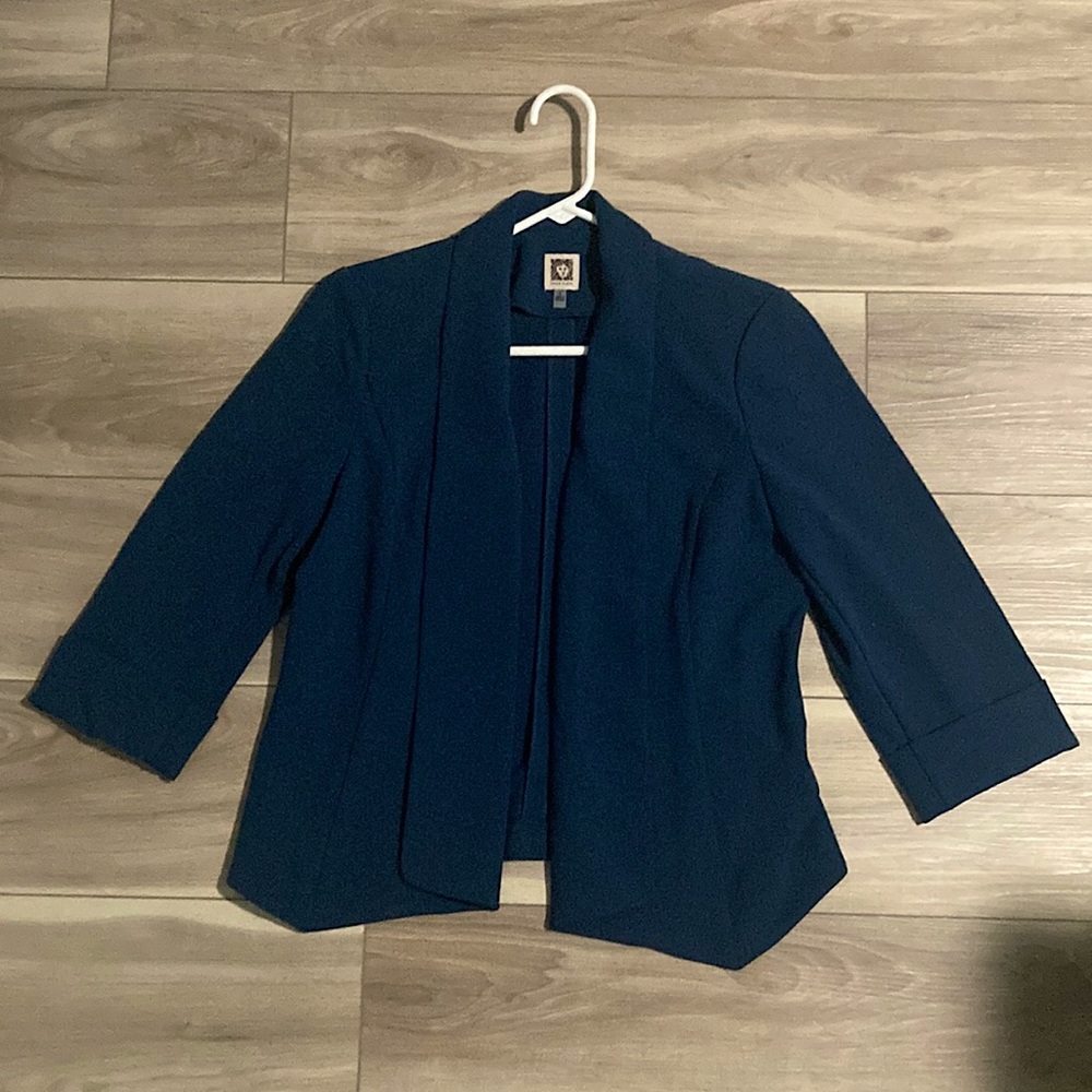 blue Anne Klein blazer